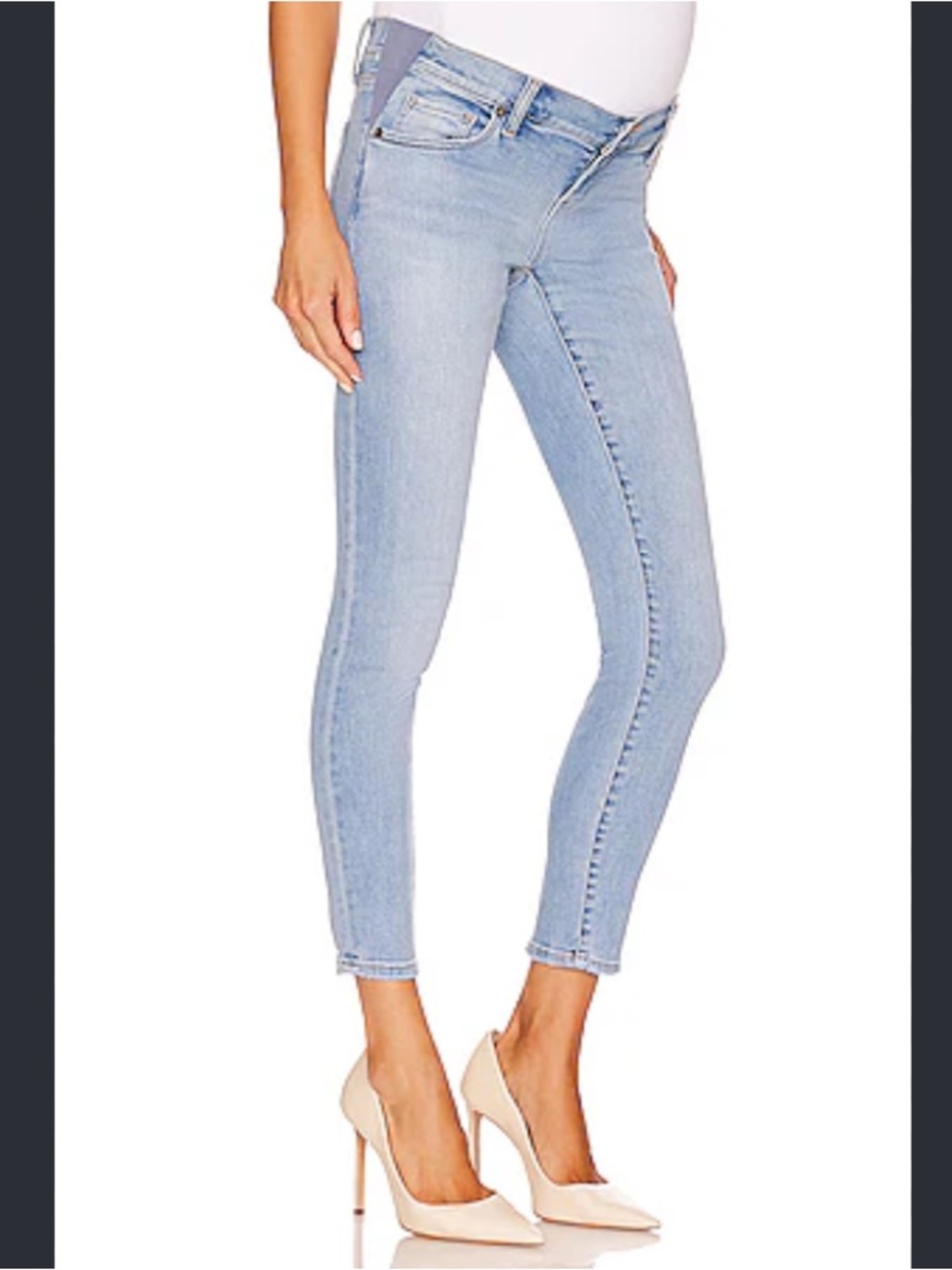 Hatch Light Blue Maternity Jeans
